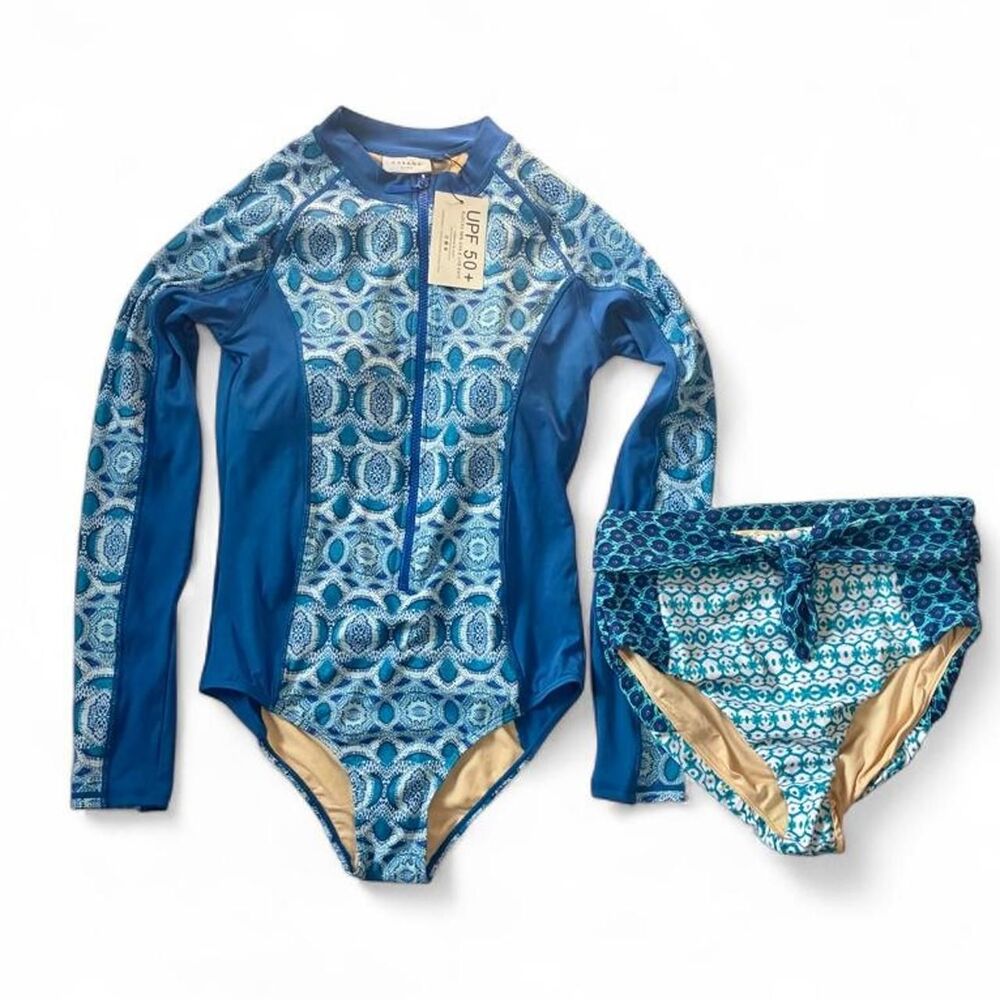 Cabana-life Women's Blue Swimsuit-one-piece